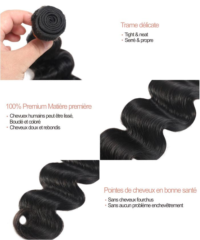 1 Extension Cheveux Tissage Loose Wave Naturel - GLAMMANE 2