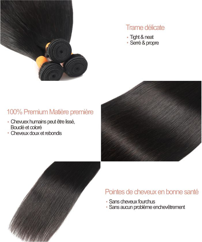 1 Extension Cheveux Tissage Soyeux Lisses - GLAMMANE 2