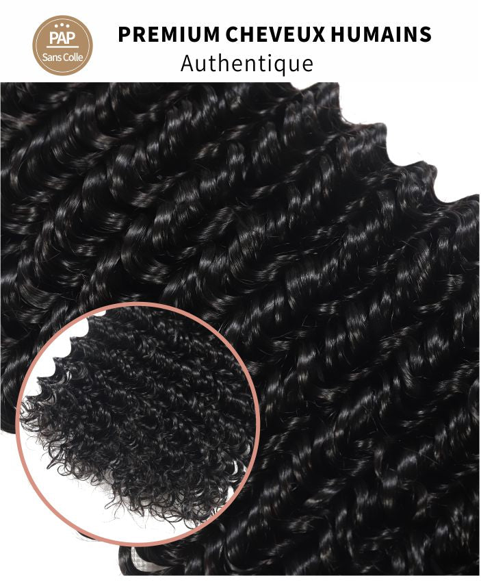 Perruque carré noir Cheveux Bouclés Kinky Curly 9