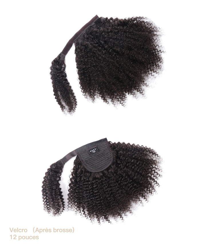 Postiche Clip Afro Court en Cheveux Humains - GLAMMANE 3